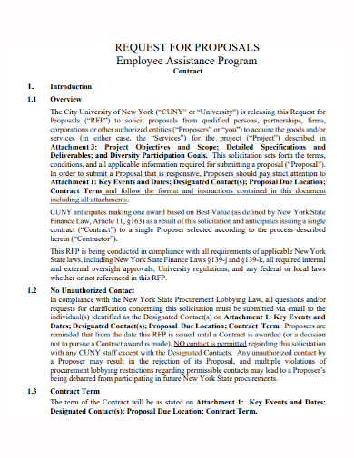 contract employee assistance proposal