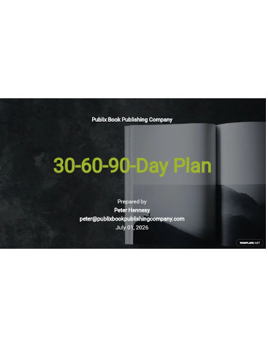 creative 30 60 90 day plan