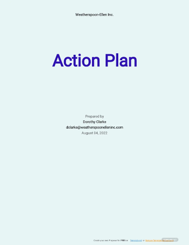 daily sales action plan template