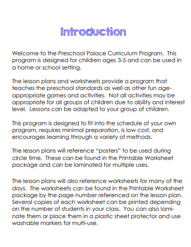 daycare lesson plan example