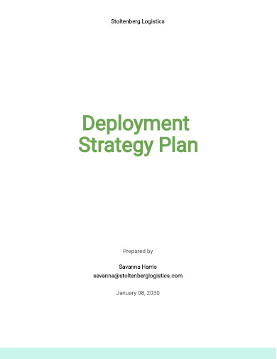 deployment strategy plan