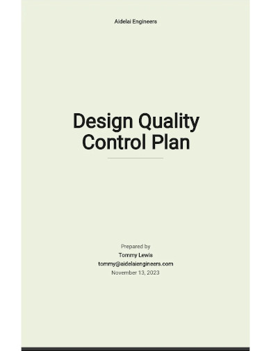 design quality control plan