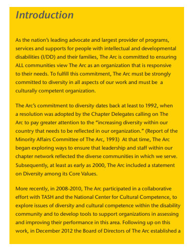 diversity one page strategic action plan