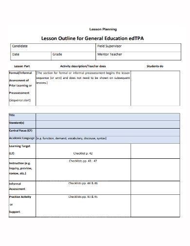 edtpa education lesson plan
