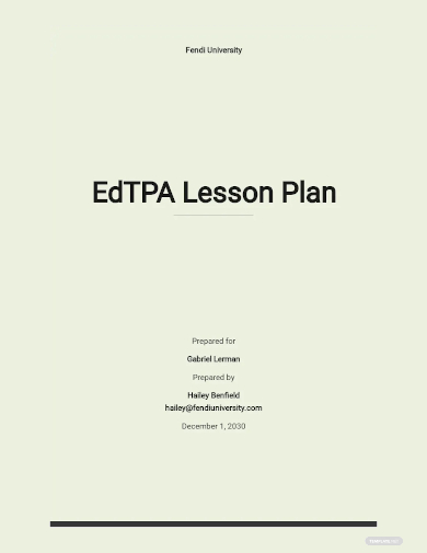 edtpa lesson plan template