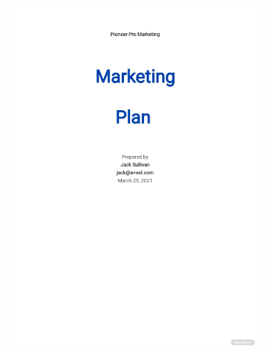 education marketing plan template