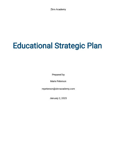 educational strategic plan
