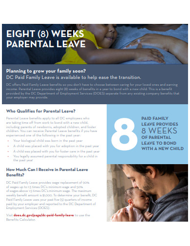 eight weeks parental leave plan