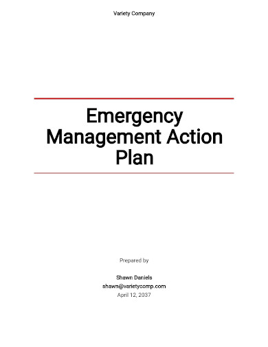 emergency management action plan