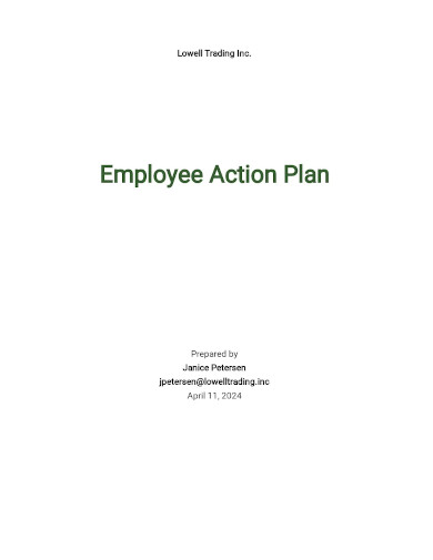 employee action plan