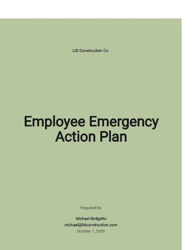 employee emergency action plan
