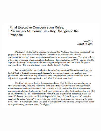 final executive compensation proposal