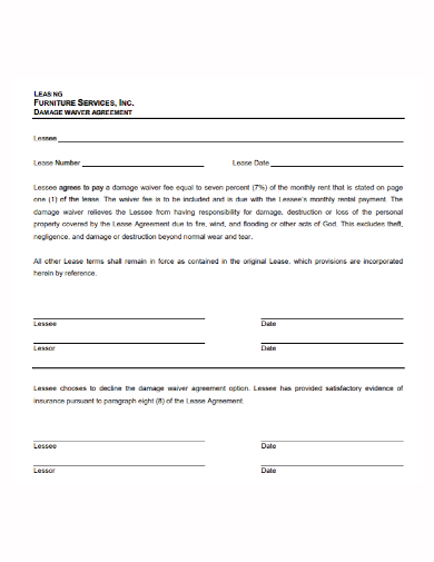 furniture lease services agreement