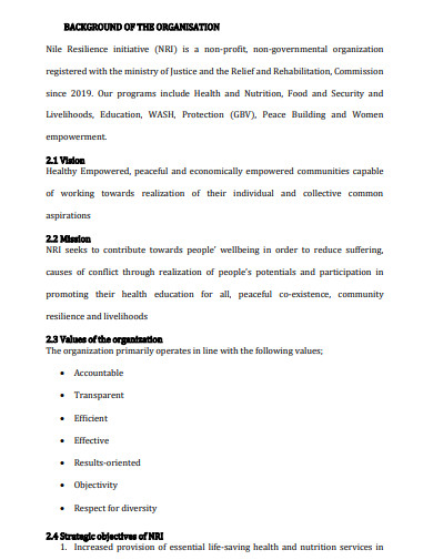 health promotion and awareness proposal