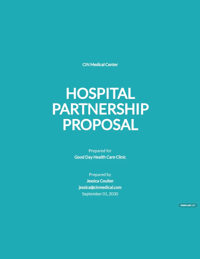 hospital partnership proposal template