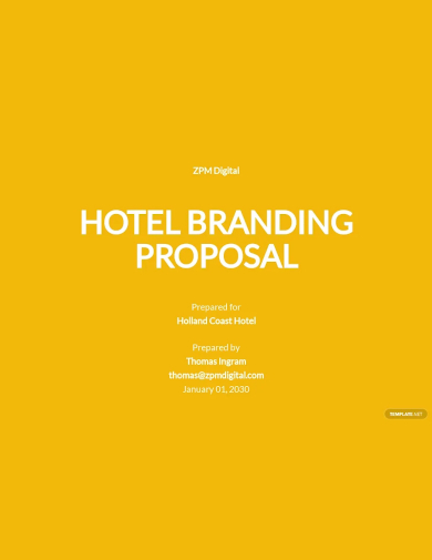 hotel branding proposal template