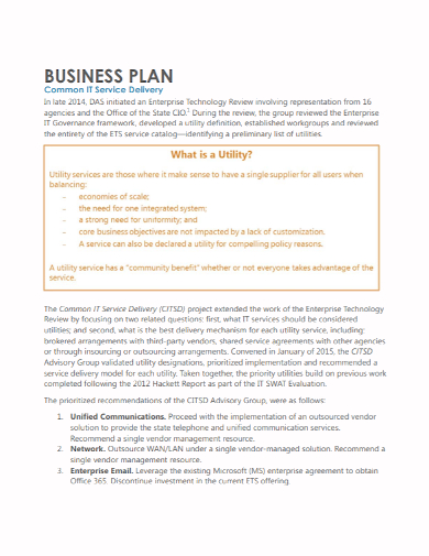 it delivery service business plan