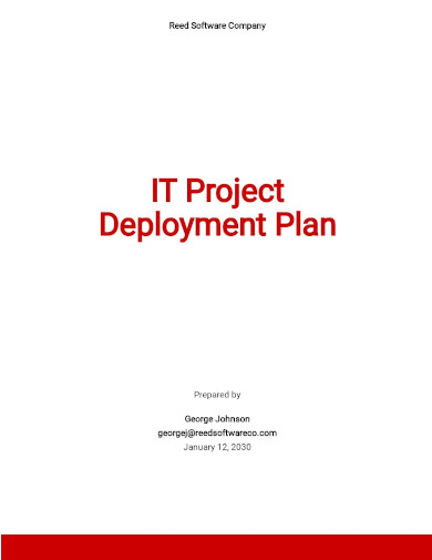 FREE 6+ Project Deployment Plan Samples in PDF | MS Word | Apple Pages ...