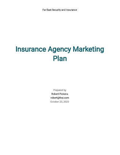 insurance agency marketing plan