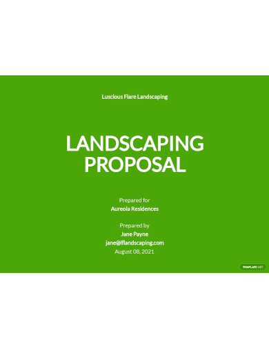 landscaping proposal