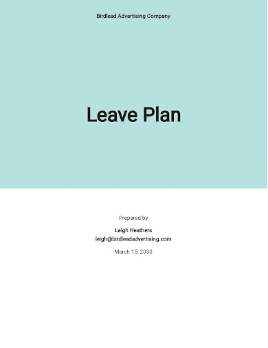 leave plan