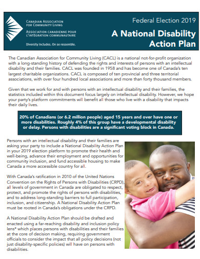 national disability action plan