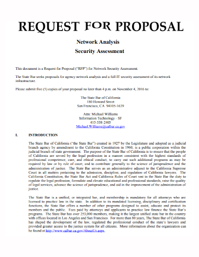 network analysis security proposal
