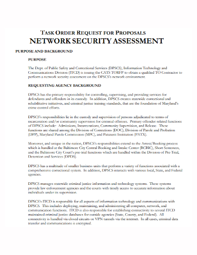 network security assessment proposal