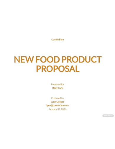 new food product proposal