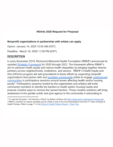 nonprofit organization partnership proposal