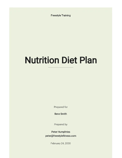 nutrition diet plan