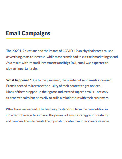 printable email marketing campaign plan