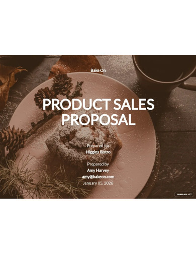 product sales proposal
