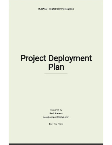 project deployment plan