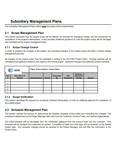 project management deployment plan