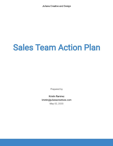 sales team action plan
