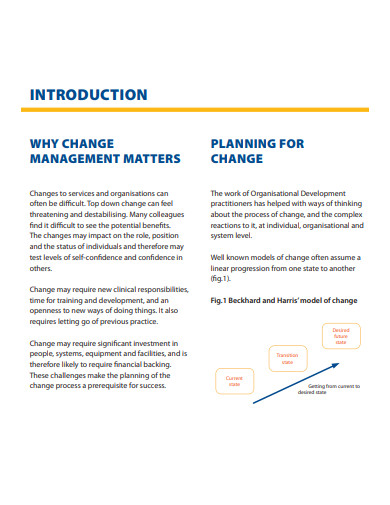 sample change management action plan