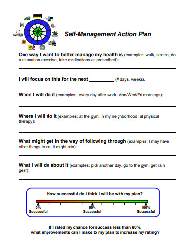 sample self management action plan