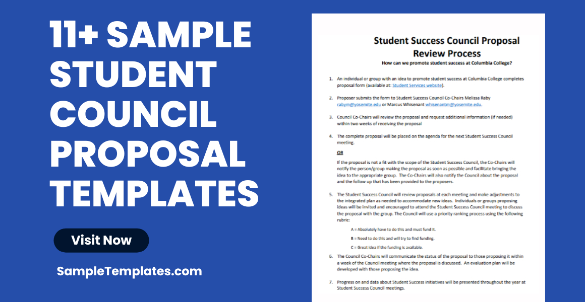sample student council proposal template