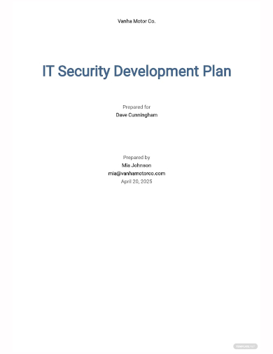 security development plan template