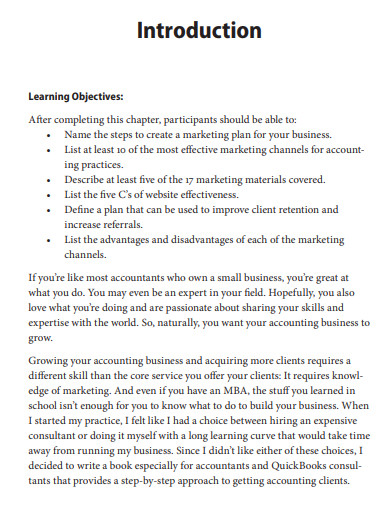 simple accounting firm marketing plan