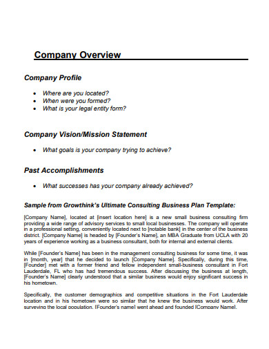 simple advertising consulting business plan
