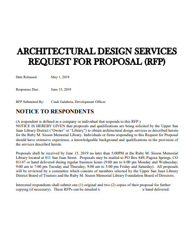 simple architectural design proposal
