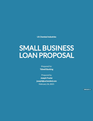 small business loan proposal template