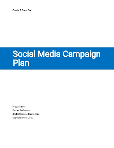 social media campaign plan