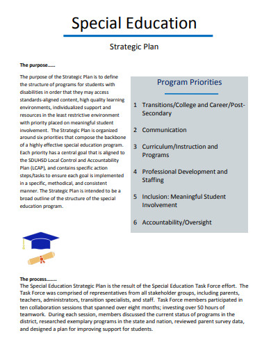 special educational strategic plan