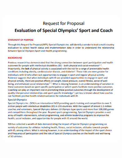 sports coaching evaluation proposal