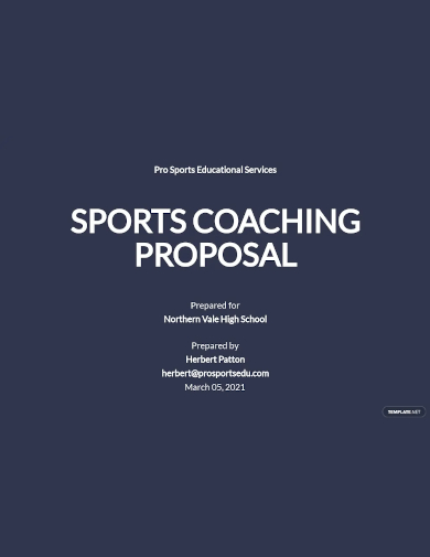 sports coaching proposal template