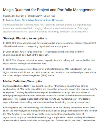 strategic portfolio management plan