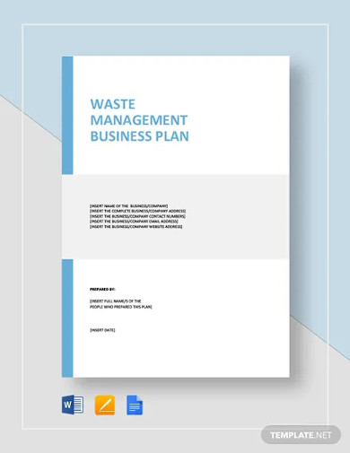 waste management business plan